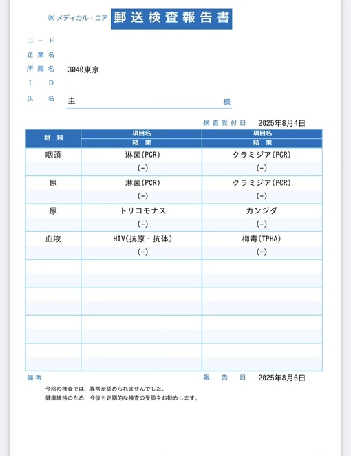 圭(ｹｲ) 検査