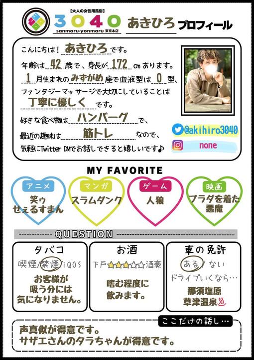昭博(ｱｷﾋﾛ) はじめまして、昭博(あきひろ)と申します。