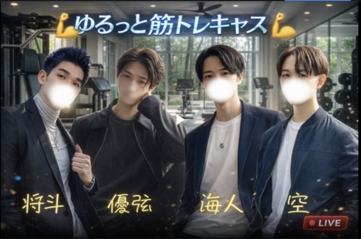空(ｿﾗ) ゆるっと筋トレキャスしました！