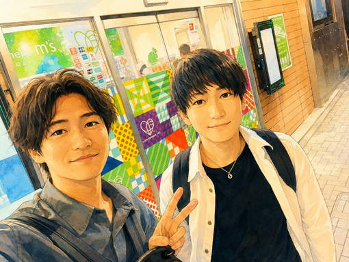 仁(ｼﾞﾝ) あいのすけさんが少年に