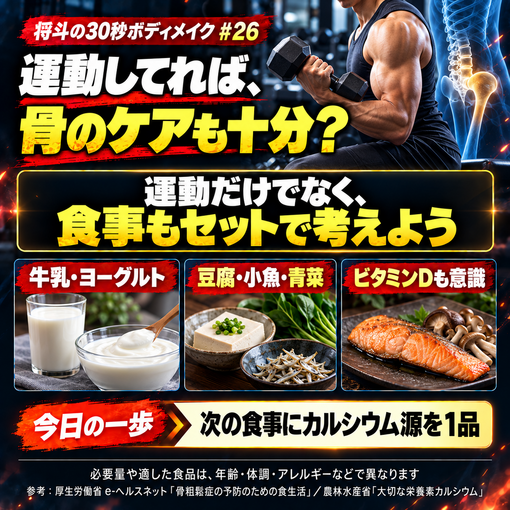 将斗(ﾏｻﾄ) 【ボディメイク、筋肉だけ見てない？🦴】