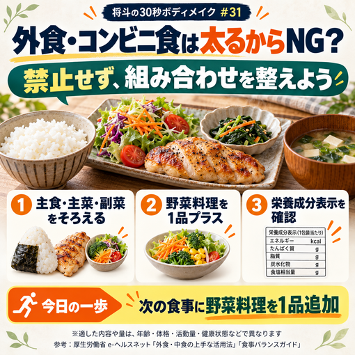 将斗(ﾏｻﾄ) 【外食・コンビニ食は太るからNG？🍱】