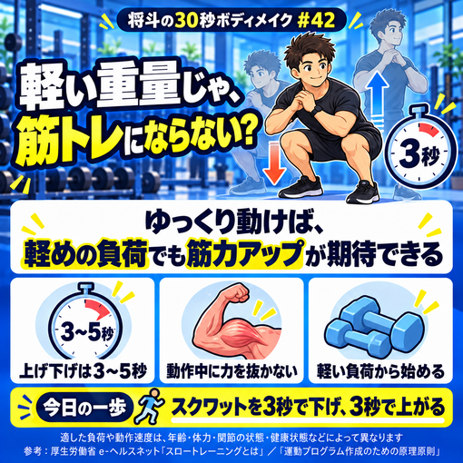 将斗(ﾏｻﾄ) 【軽い重量じゃ、筋トレにならない？⏳】