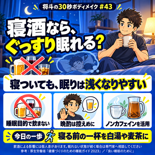 将斗(ﾏｻﾄ) 【寝酒なら、ぐっすり眠れる？🌙】