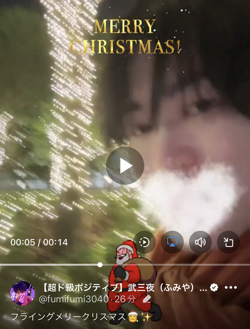 武三夜(ﾌﾐﾔ) フライングサンタ🎅