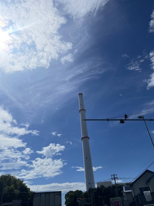 幸之助(ｺｳﾉｽｹ) 台風去った翌日の空最高